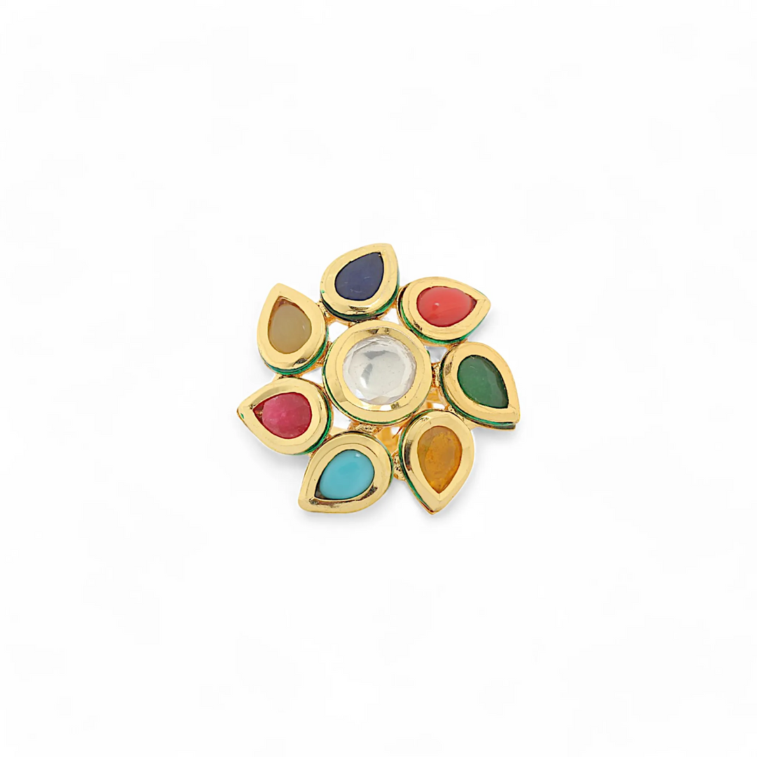 Navratna Blossom Ring