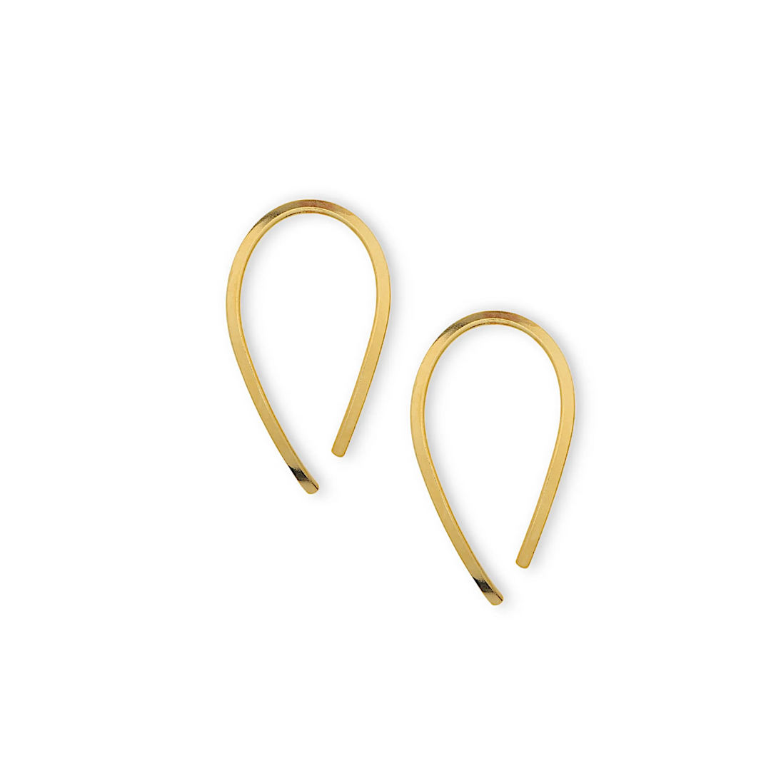 Golden Tear Drops Earring