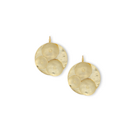 Golden Trio Orbit Earrings – Elegant Handcrafted Earrings