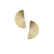 Gilded Gleam Half Moons Earring – Elegant Handcrafted Earrings