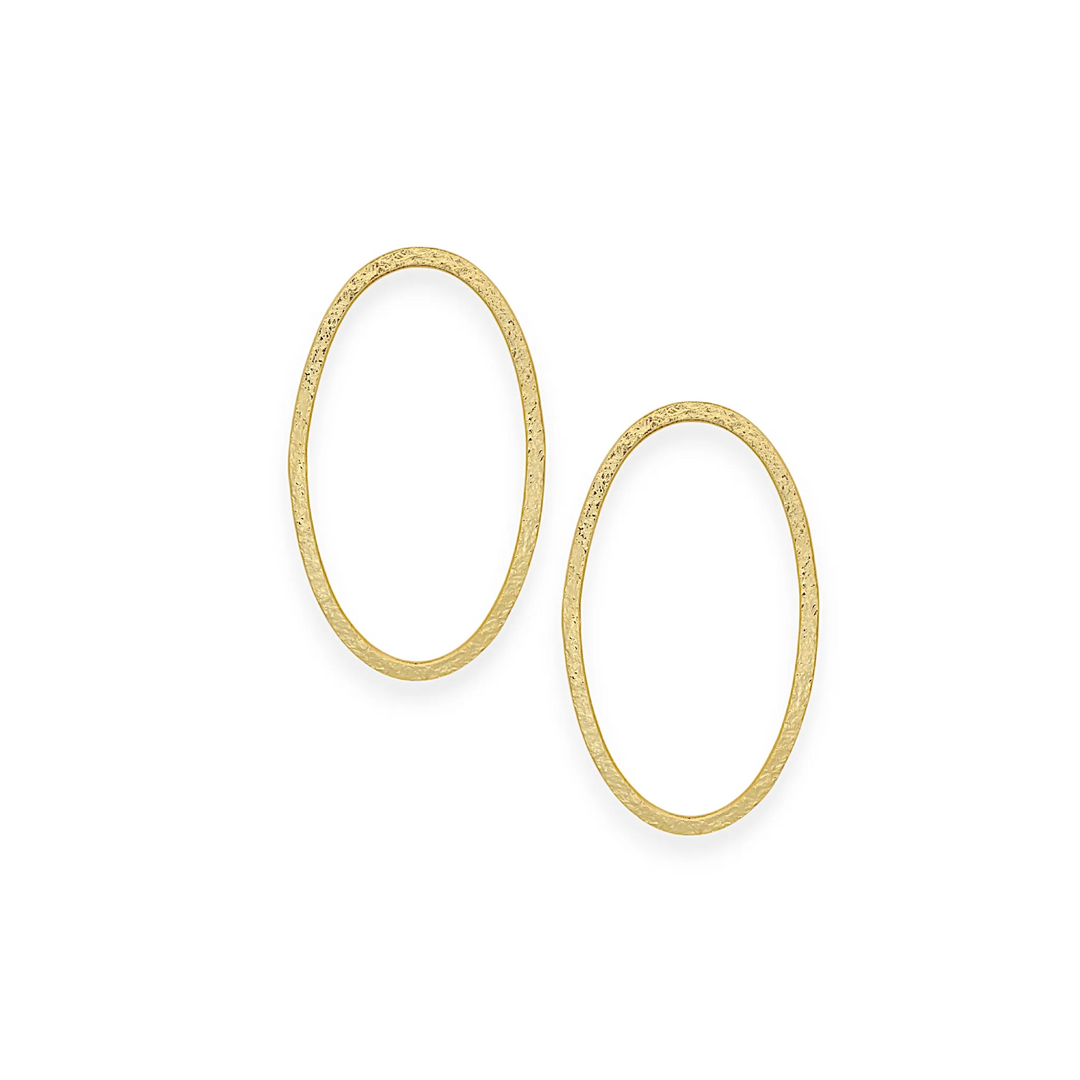 Golden Whispers Hoops Earring