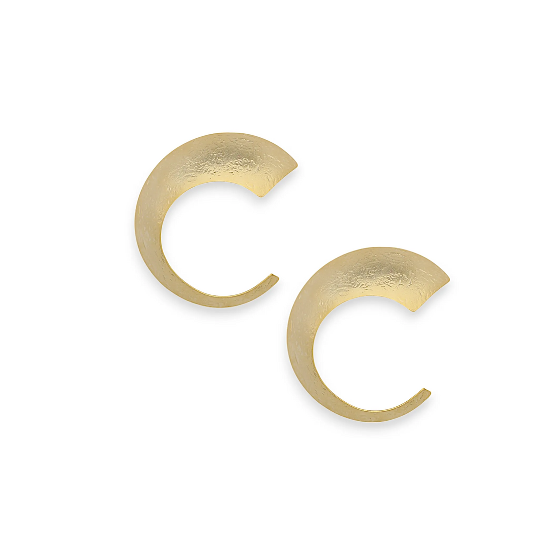 Gilded Crescents Earrings