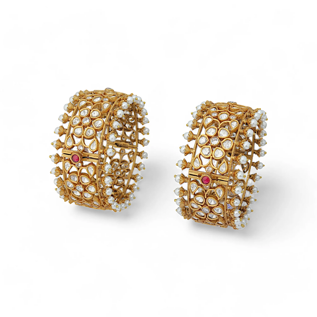 Chandni Blossom Bridal Bangles (Pair)