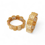 Load image into Gallery viewer, The Regal Bloom Bridal Bangles (Pair)
