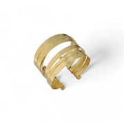 Golden Curve Cuff – Elegant Handcrafted Bracelets