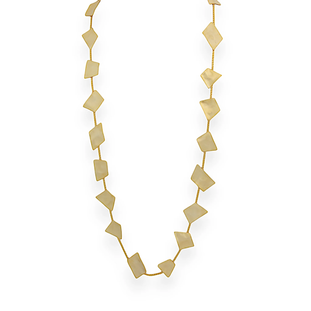 Gilded Glimmer Chain Necklace