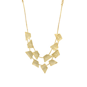 Gilded Geometry Necklace – Elegant Handcrafted Necklaces