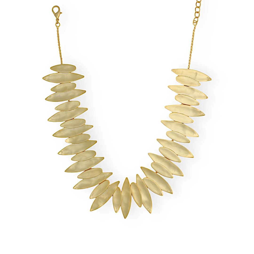 Golden Plume Necklace