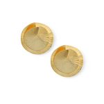 Load image into Gallery viewer, Golden Sunburst Whirl Earrings
