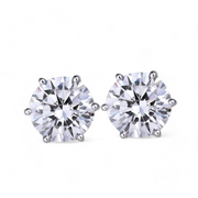 Timeless Elegance Silver Studs- 13 mm – Elegant Handcrafted Earrings