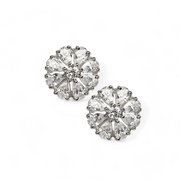 Cosmic Bloom Silver Earrings – Elegant Handcrafted Earrings