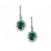 Verdant Embrace Silver Danglers – Elegant Handcrafted Earrings